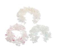 DINHEAROM 3pcs Natural Dust-free Hamster Bedding for Small Pets, Moisture Absorbent Cotton Paper Cage Liners in Blue-white, Pink-white, Yellow-white for Gerbils, Rabbits, Chinchillas,