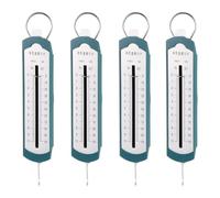 DINHEAROM 4 Pieces 10n Bar Spring Dynamometer Set Stainless Steel Push Pull Gauge for Mechanics Experiments Portable Force Gauge for Physics Teaching