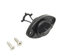 DINHEAROM 4pcs Boat Drain Plug Kit Easy Install Hull Thread Bung for Kayak Canoe Dinghy Black Great Replacement for Water Infiltration Prevention