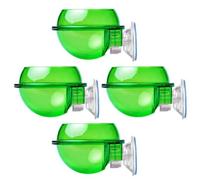 DINHEAROM 4pcs Climbing Pet Food Bowl Reptile Dragon Beard Suction Cup Feeding Basin for Gecko Lizard Terrarium