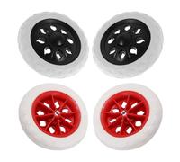 DINHEAROM 4pcs Plastic Shopping Cart Wheels Replacement for Foldable Grocery Trolleys and Wagons, Lightweight Sturdy Rollers for Daily Shopping Trips Indoors