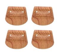 DINHEAROM 4pcs Pot Cover Handle Replacement Pan Cover Handle Heat Resistance Knobs Bakelite Material Without Burr Easy to Install Kitchen Use