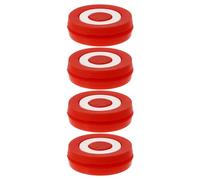 DINHEAROM 4pcs Red Silicone Tennis Racket Dampeners Vibration Dampeners for Reducing Vibrations and Providing Arm Comfort, Suitable for Tennis Players