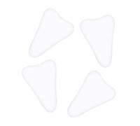 DINHEAROM 4pcs Reusable Silicone Privacy Pads for Women Invisible Self Adhesive Intimate Protector Breathable Underwear Guard for Swimming Yoga and Daily Use Transparent Concealer