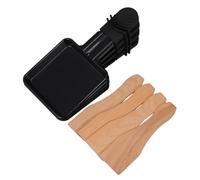 DINHEAROM 4sets Mini Nonstick Cheese Grill Pan Melting Pans Spatulas for for Home Cooking Bbq and Outdoor Gatherings Rapid Heating Multipurpose Design