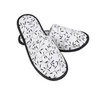 DINHEAROM 5 Pairs Non Slip Folding Slippers for Hotels and Home Use Lightweight Summer Footwear for Guests Comfortable Portable Design for Indoor Outdoor Use