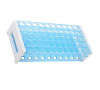 DINHEAROM 50 Holes Plastic Test Tube Organizer Rack with Detachable Design, Suitable for Laboratory Use, Improving Work Efficiency and Convenient to Store, Can Be Placed on Table