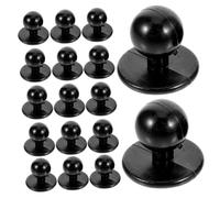 DINHEAROM 50pcs Plastic Stud Buttons for Chef Coat Jackets, Easy Replacement Round Ballshaped Buttons, Versatile Use for Hotel and Restaurant Uniform Repairs
