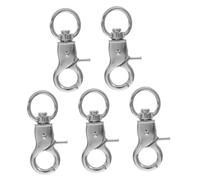 DINHEAROM 5Pcs Bird Cage Lock Escape Accessory for Parrot and Pet Bird Cages Easy to Install Swivel Spring Buckle Lightweight Design for Secure Closure and Safety