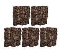 DINHEAROM 5pcs Cork Bark for Reptile Terrariums Naturalistic Tree Bark Habitat Decor Climbing Mat for Bearded Dragon Lizard Gecko Turtle Frog Acrylic Simulation Background