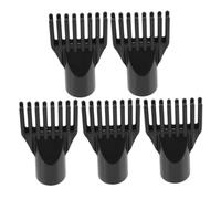 DINHEAROM 5pcs Pet Hair Dryer Nozzle Attachments Easy to Install Comb Nozzles for Efficient Dog Cat Grooming Blower Use Versatile Hair Blower Diffuser for Home Salon