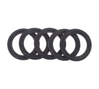 DINHEAROM 5pcs Sanitary Grade Rubber Tri-clamp Seals with Stainless Steel Ferrule O-Ring Gasket Kit Φ38 Tri Clover Clamp 2 Inch Tri Clamp Fittings for Industrial Plumbing