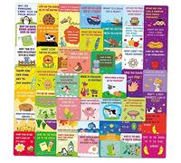 DINHEAROM 60pcs Lunchbox Joke Cards Boy Girl Lunch Box Motivational Cards Games for Boys and Girls Party Lunch Boxes Lovely Cartoon Lunchbox Notes