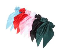 DINHEAROM 6pcs Black White Pink Red Blue Bow Hairpins Bowknot Hair Clips for Women Elegant French Bow Clips Decorative Ponytail Comfortable Secure