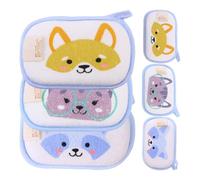 DINHEAROM 6Pcs Cartoon Animal Bath Gloves for Soft Exfoliating Wash Mitts Fun Bathing Experience for Newborns and Includes Raccoon