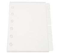 DINHEAROM 6pcs Clear Binder Notepad Money Saving Binder Journal Notebook Refillable Loose Leaf Cover Refillable Notebook Shell Loose Leaf Cover Transparent