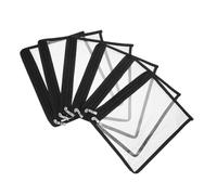 DINHEAROM 6pcs Clear Zipper Pouches for Organized Storage PVC Pencil Case Multi Purpose Document Makeup Organizer for Home Office and School Supplies