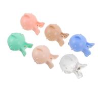 DINHEAROM 6pcs Cute Cartoon Toothbrush Head Cover Caps Travel Portable Clip Toothbrush Protector Case for Boys and Girls and Adults Bathroom