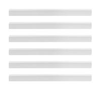 DINHEAROM 6PCS Dustpan Rubber Lips Replacement: 10.2 Inch Dustpan Edge Strip Replacement - Easy to Replace Rubber Lip Edge for Household Use