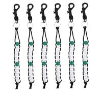 DINHEAROM 6pcs Golf Score Counter Beads with Key Chain Clip for Accurate Stroke Tracking Beginner Friendly Golf Putt Tracker Training Tool for Game Strategy Analysis