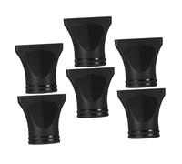 DINHEAROM 6pcs Hair Dryer Nozzle Attachment High Temperature Resistant Plastic Concentrator Tip for Quick Drying and Styling Compatible with Hair Blower Models Salon and Home Use
