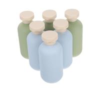 DINHEAROM 6pcs Shampoo Bottle Plastic Travel Bottles Empty Refillable Pp