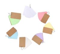 DINHEAROM 7 Copies Portable Note Cards with Assorted Colour Paper Material, Easy to Carry Handwritten Memo Cards for Daily Life and Study Use