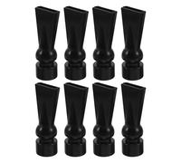 DINHEAROM 8PCS Water Outlet Return Pipe Nozzle - Black Flat Mouth Adjustable Aquarium Duckbill Nozzle - Fish Tank Water Return Fitting Plastic Outflow Pipe End for Freshwater Saltwater Tanks