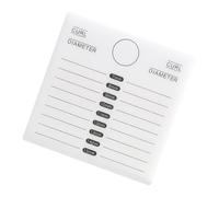 DINHEAROM Acrylic Eyelash Extension Pallet Tray Lash Grafting Holder for Salon and Home Use White Lash Extension Tool for Quick Access and Volume Fan Making