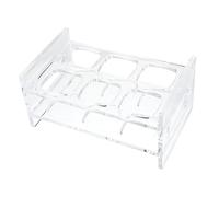 DINHEAROM Acrylic Shot Glass Holder with Transparent Design Bar Exhibition Rack for Liquor Cups Row Display Stand Practical Organizer for Pubs and Home Bars