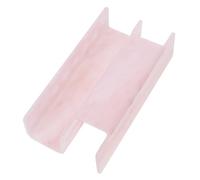 DINHEAROM Acrylic Tweezers Organizer Stand with 8 Holes, Pink Marble Eyelash Tweezer Storage Rack for Beauty Tools Display and Makeup Station