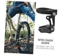 DINHEAROM Aluminium Alloy Bike Chain Guide Protector Durable Nylon Chain Guard for Mountain Bikes with Smooth Edges for Outdoor Cycling