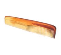 DINHEAROM Amber Double-Ended Cutting Comb Fine and Wide Teeth, Plastic Barber Comb for Haircutting and Beard Styling, Professional Salon Hair Tool for Men and Barbers