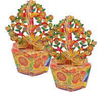 DINHEAROM Ancestor Money Tree Paper Offerings Easy to Burn Completely 1 Pair with Large Denomination Ghost Money Banknotes for Funerals and Ancestor Festival