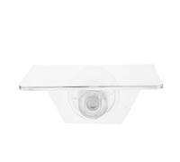 DINHEAROM Aquarium Plant Floating Shelf: Suction Cup Shelf Acrylic Ledge for Aquarium - 4x3.2x2in Transparent Holder for Aquatic Plant Display Hydroponic Propagation