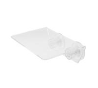 DINHEAROM Aquarium Plant Floating Shelf: Suction Cup Shelf Acrylic Ledge for Aquarium - 5.9x4x2in Transparent Holder for Aquatic Plant Display Hydroponic Propagation