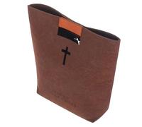DINHEAROM Bible Tote Bag Multi Functional Felt Bible Carrying Pouch for Shopping Storage and Travel Elegant Design with Handle for Books Clothes and Essentials