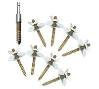 DINHEAROM Bird Cage Retaining Screws with Gaskets Wood Birdcage Stand Screw Accessories Super Compressive Resistance Will Not Damage the Cage