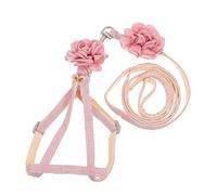 DINHEAROM Breathable Pet Leash for Cats Lightweight Cotton Blend Soft for Outdoor Walking and Safety Escape Design for Peace of Mind