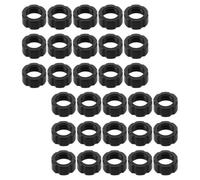DINHEAROM Car Mount Screw-On Head Holder Ball-joint Adapter Rings 30pcs Black, 17mm Plastic Nut with Precision Engineering for Driving Use