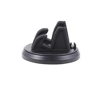 DINHEAROM Car Phone Holder 2pcs 360° Rotatable Silicone Phone Mount for Car Black Horizontal Vertical Viewing Universal Mobile Holder Hands Free