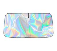 DINHEAROM Car Windshield Sun Shade Cover Blocks Intense Sunlight with Eye-catching Design, Polyester Material for Efficient Hot Weather