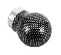 DINHEAROM Carbon Fiber Manual Gear Knob Spherical Shift Lever Replacement with Comfortable Grip Durable Wear Resistant Design for Wide Car Model Compatibility