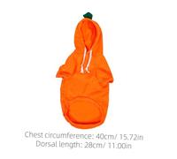 DINHEAROM Carrot Hoodie Dog Sweatshirt Warm Pet Outfit Polyester Windproof Puppy Clothes for Autumn and Cold Days Cozy Stylish Boy Accessories for Dogs