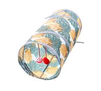DINHEAROM Cat Tunnel for Indoor Cats Interactive Kitten Tunnel Toy Provides Fun Playtime for Pets Design