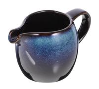 DINHEAROM Ceramic Creamer Pitcher with Handle and Spout Elegant Milk Jug for Coffee Tea Service for Afternoon Tea Gatherings Versatile Kitchenware Gradient Blue