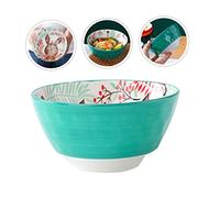 DINHEAROM Ceramic Rice Bowl Skid Kitchen Bowl Food Grade Ceramic for Home Use Stable and Eco Friendly Container for Rice Ramen Soup Dessert and Appetizers
