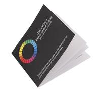 DINHEAROM Color Blindness Test Card Hardcover Book for Visual Eye Exam, Ishihara Color Deficiency Testing Chart with Numbers, Professional Vision Testing Tool for Self-assessment