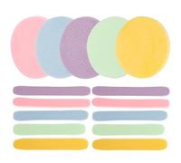 DINHEAROM Compressed Facial Sponges 60Pcs Mixed Colors Soft Skincare Pads for Facial Cleansing and Exfoliating for Skin Types and Daily Routine