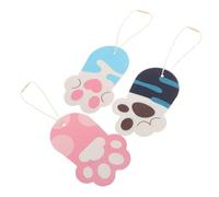 DINHEAROM Cute Cartoon Cat Paw Kitchen Sponges 3pcs Wood Pulp Dishwashing Sponge Pack Non Scratch Highly Absorbent Easy Cleaning for Dishes Kitchen